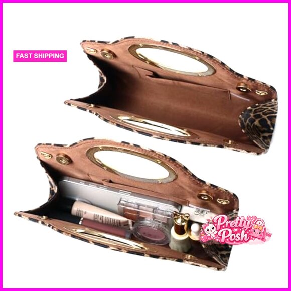 Top Handle Clutch Evening Bag with Detachable Chain Crossbody Purse - Picture 7 of 7